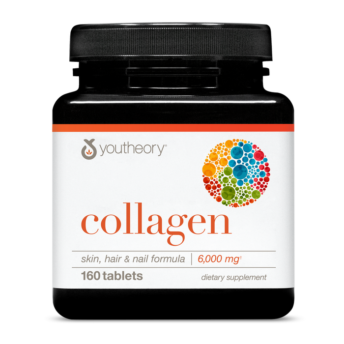 YouTheory Collagen - Hair, Skin & Nail Formula with Vitamin C - 6,000 MG