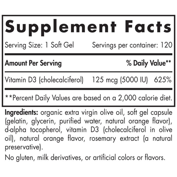 Nordic Naturals Vitamin D3 5000 IU